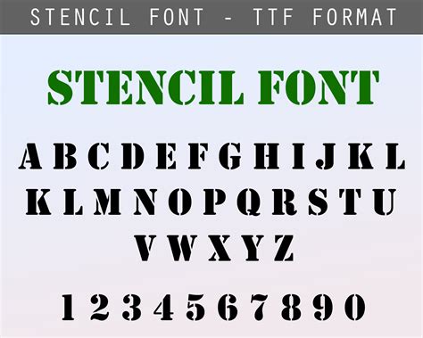 USMC Font Types