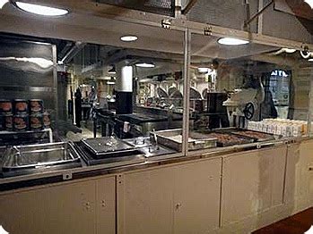 USS Alabama galley