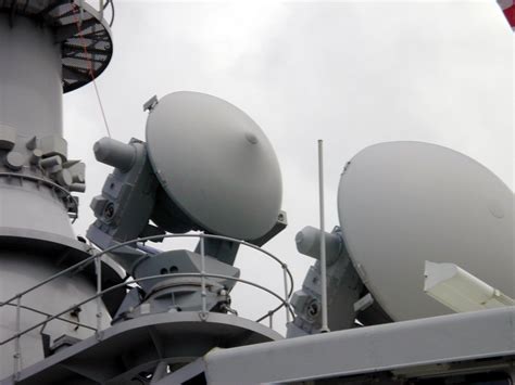 USS Alabama radar dish