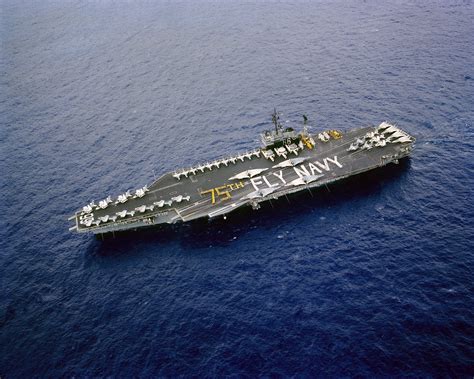 USS America CV-66 in the Atlantic Ocean