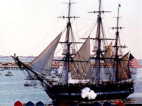 USS Constitution at sea