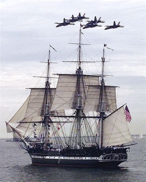 USS Constitution sails