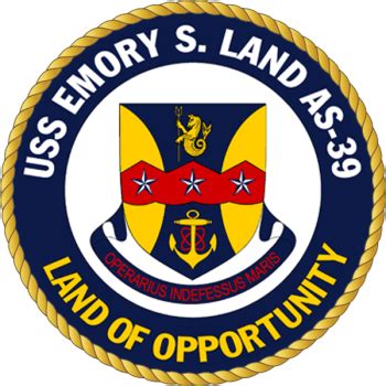 USS Emory S. Land (AS-39) Crest