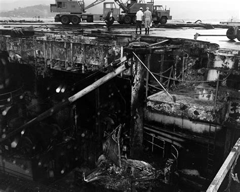 USS Forrestal Damage