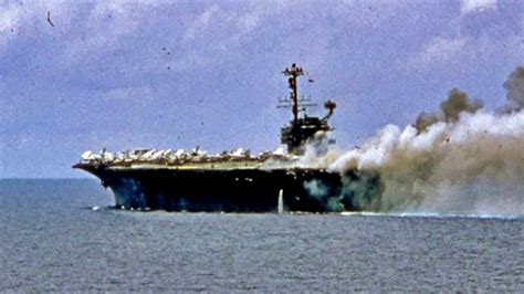 USS Forrestal Fire Image 1