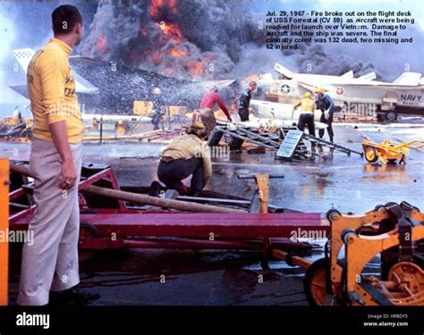 USS Forrestal Fire Image 5