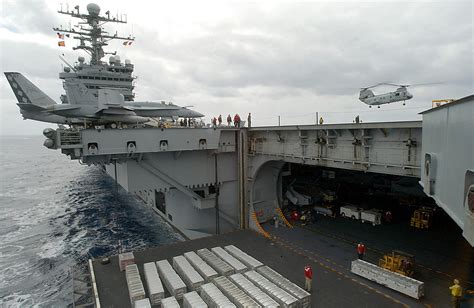 USS George Washington CVN-73 hangar bay