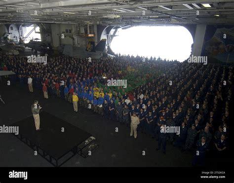 Crew members of the USS George Washington