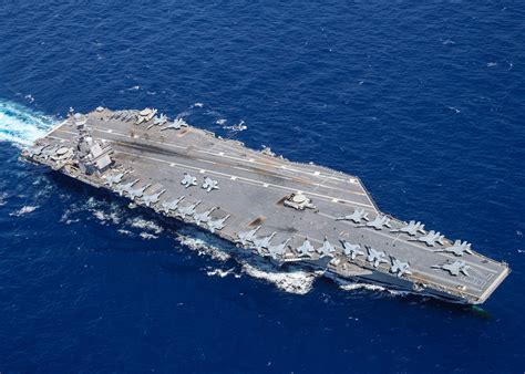 USS Gerald R. Ford launching an F-35C