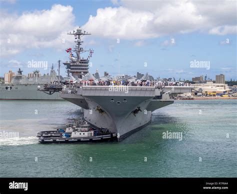 USS John C Stennis in action