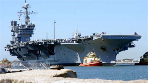 The USS John F. Kennedy in action