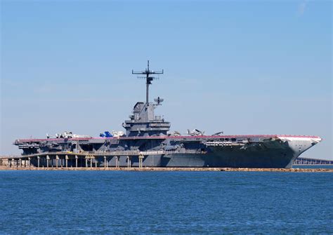 Guided tour group on the USS Lexington