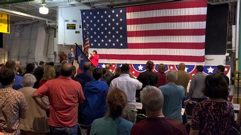 Veterans tribute on the USS Lexington