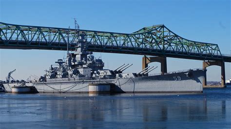 USS Massachusetts at Sea