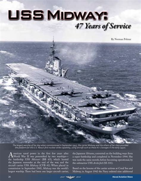 USS Midway Service History