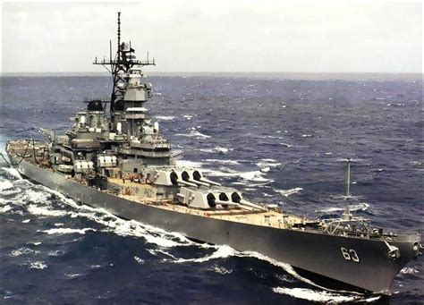 USS Missouri at Anchor