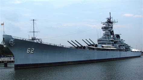 USS New Jersey Firing Guns