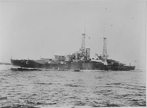 The USS Oklahoma underway, circa 1916