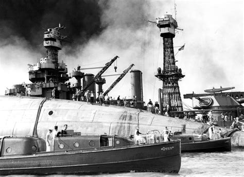 USS Oklahoma Rescue Efforts