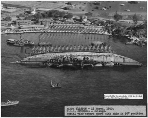 Righting the USS Oklahoma, June 1943