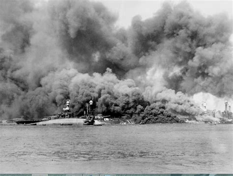 USS Oklahoma sinking at Pearl Harbor