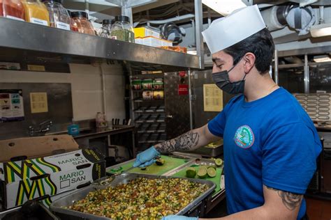 USS Ronald Reagan Dining Facilities Galley