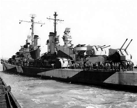 USS San Diego CL-53 Crew at Work