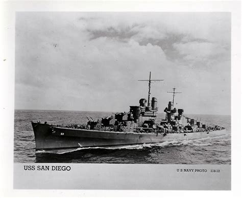 USS San Diego WWII Battle Stars