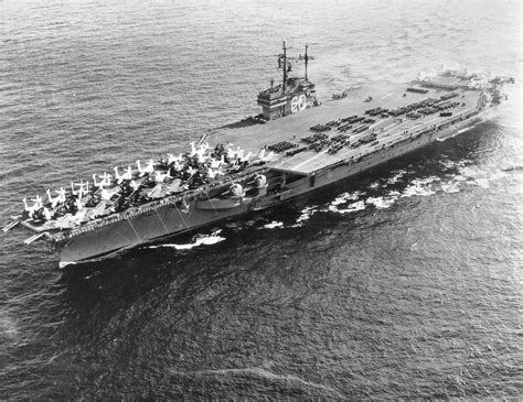 USS Saratoga CV 60 under construction