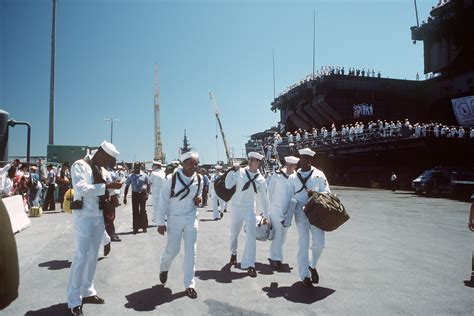 USS Saratoga CV 60 crew members