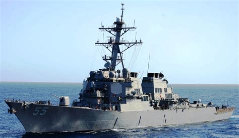 USS Stout (DDG-55) during a replenishment-at-sea