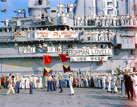 USS Wasp crew members at work