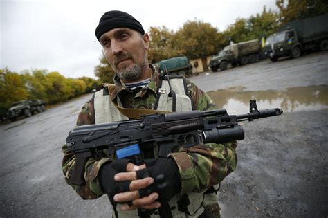 Rifles used by Ukrainian insurgents