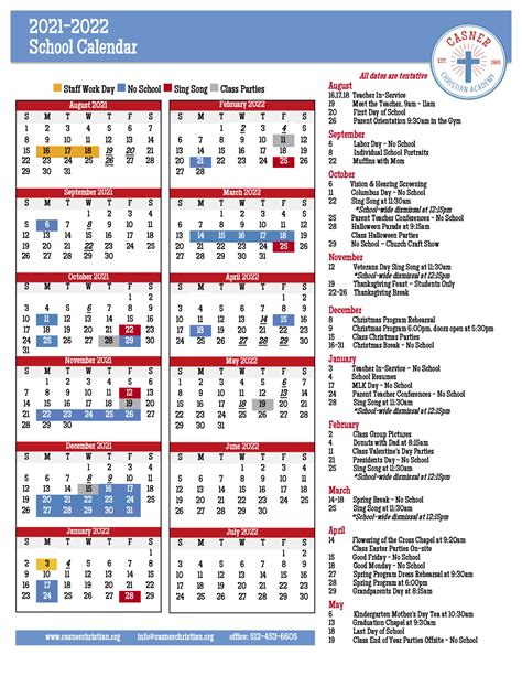 Understanding the 5 CCA Calendar