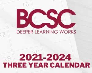 Understanding the BCSC Calendar