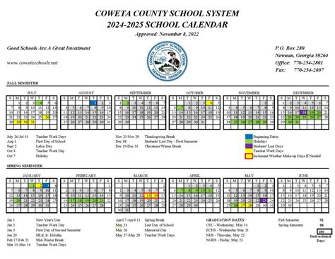 Understanding Coweta Schools Calendar