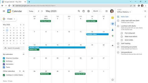 Understanding Google Calendar