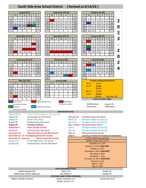 Understanding North Allegheny Calendar