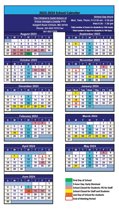 Understanding PGCPS Calendar