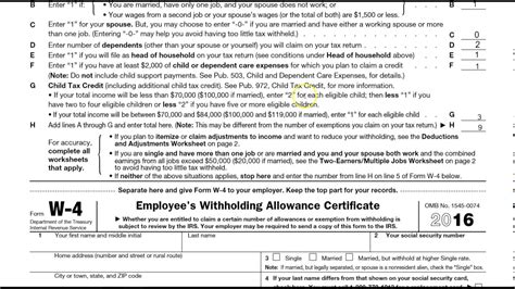 Understanding W4 Form