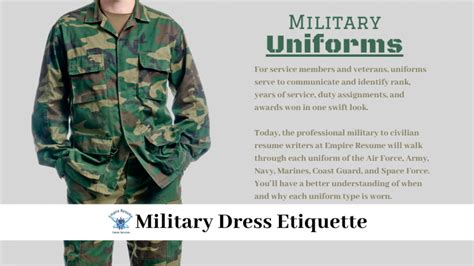 Uniform Etiquette