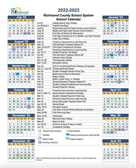 University of Richmond Academic Calendar