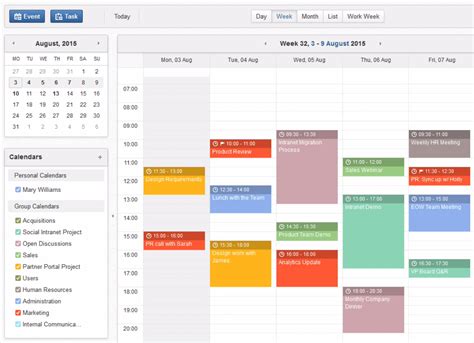 Use a Collaborative Calendar Platform