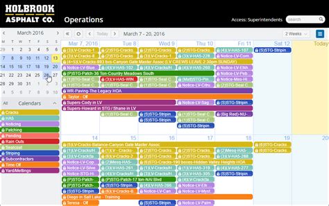 Using Calendar Views