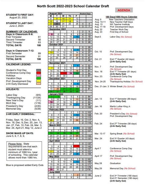 Planning with Davenport School Calendar