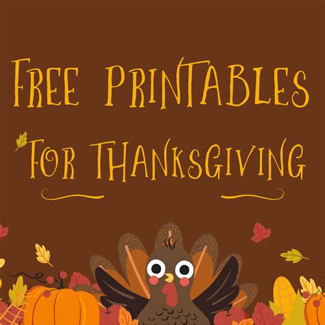 Using Free Thanksgiving Prints