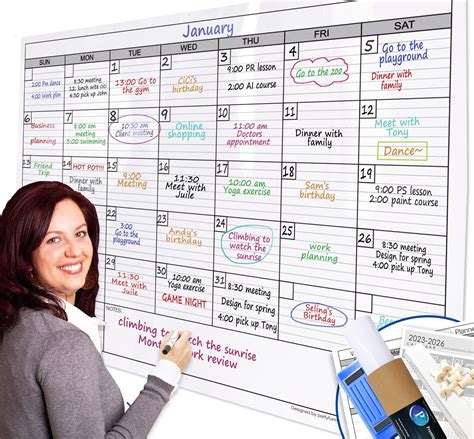 Utilizing a Giant Whiteboard Calendar for Team Planning