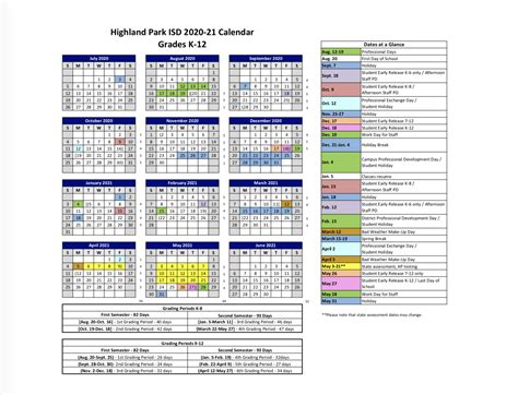 Using HPISD Calendar to Plan