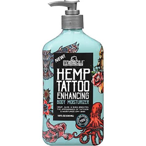 Using Malibu Hemp Tattoo Lotion