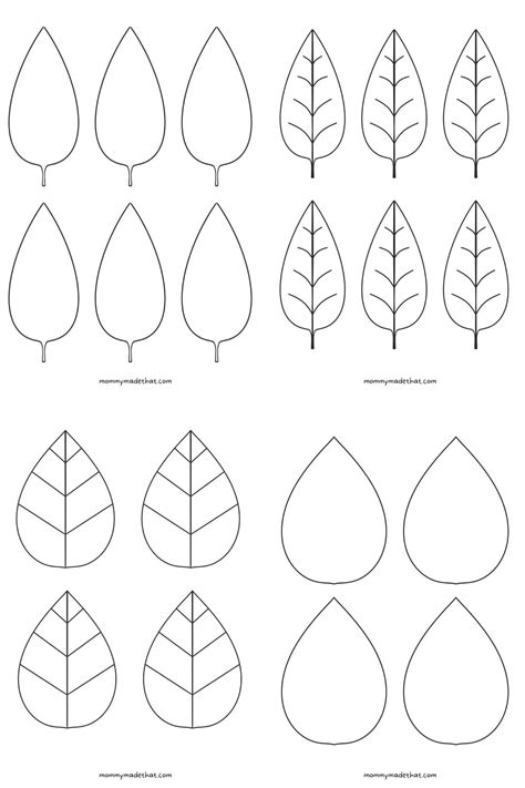 Using Printable Leaves Templates